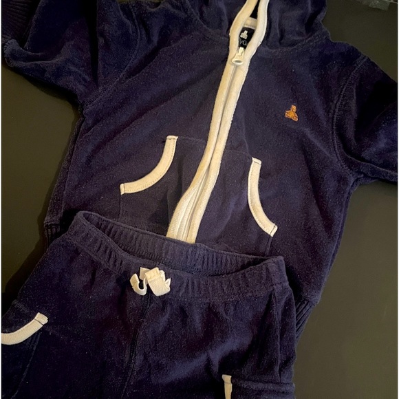 Baby Gap Outfit Set. Navy Blue Hoodie and Shorts. Newborn Size 3-6 months. - Picture 2 of 12
